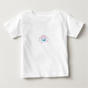 T-shirt Pour Bébé Bleu barbeau clair, rose magenta ciel, Féminin