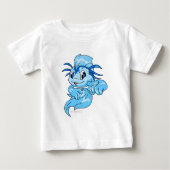 T-shirt Pour Bébé Bleu de Koi (Devant)