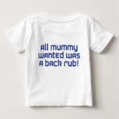 T-shirt Pour Bébé bleu de maman (Dos)