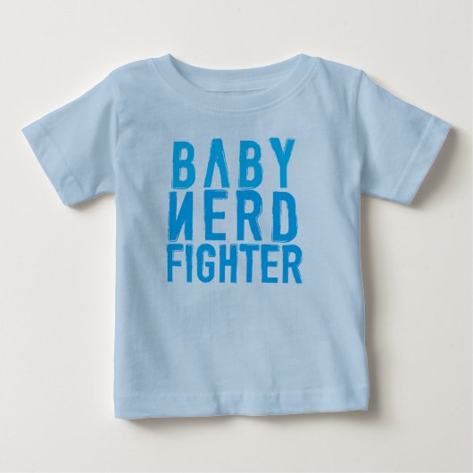 T-shirt Pour Bébé Bleu de Nerdfighter de bébé (Devant)