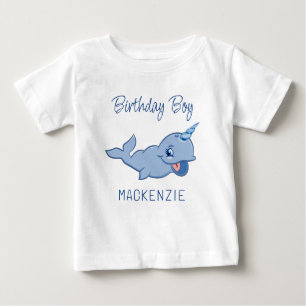 T-shirt Pour Bébé Bleu étroit Bébé adorable Kawaii premier anniver