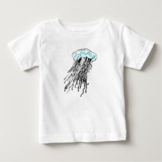 T-shirt Pour Bébé Bleu méduse