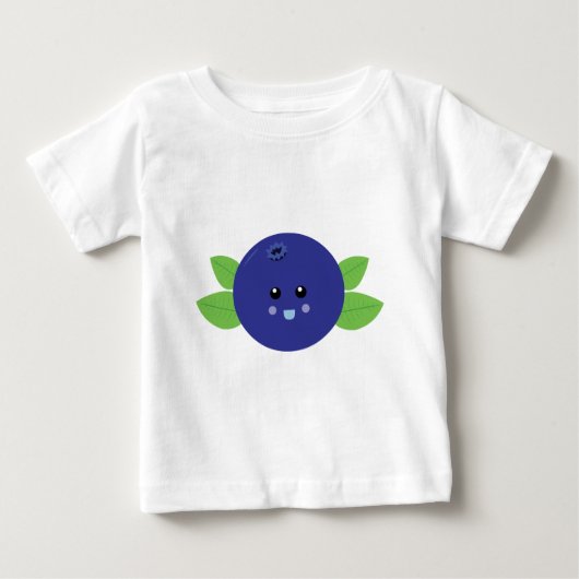 T-shirt Pour Bébé Bleu mou (Devant)