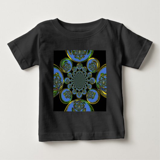 T-shirt Pour Bébé Bleu vintage (Devant)