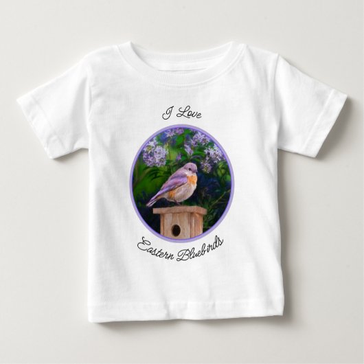 T-shirt Pour Bébé Bleuet de l'Est en neige - Photo originale (Devant)