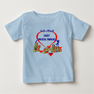 T-shirt Pour Bébé Bloques ABC - T-Shirt Miracle Bébé