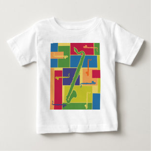T-shirt Pour Bébé Bloques de couleur bébé manches longues
