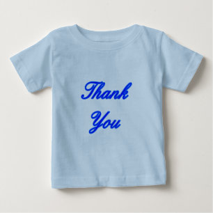 T-shirt Pour Bébé Blue Blue Merci Design Le MUSÉE Zazzle Cadeaux