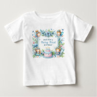 Blue Pastel Floral Fairy First Birday -