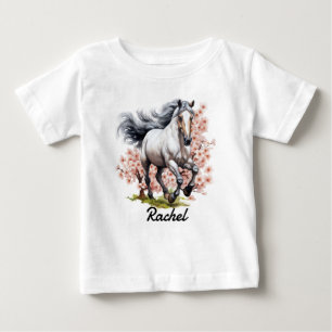 T-shirt Pour Bébé Blue Roan Rund Wild Horse