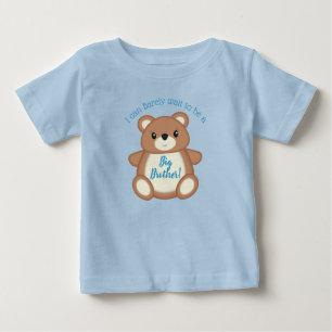 T-shirt Pour Bébé Blue Teddy Bear Big Brother