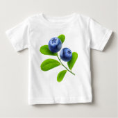 T-shirt Pour Bébé Blueberges (Devant)