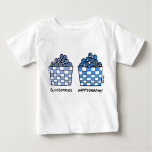 T-shirt Pour Bébé Blueberries Happyberries Cartoon Art Funny Baby