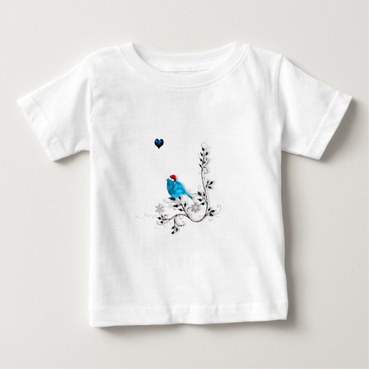 T-shirt Pour Bébé Bluebird à Noël (Devant)