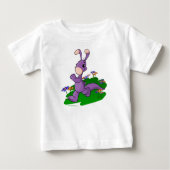 T-shirt Pour Bébé Blumaroo pourpre défilant à travers l'île de Roo (Devant)