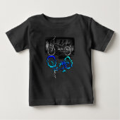 T-shirt Pour Bébé BMX Vélo Sport Réflexion couleur (Devant)
