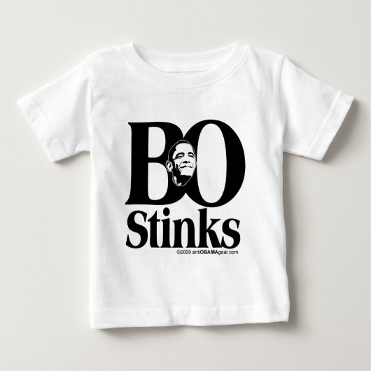 T-shirt Pour Bébé BO Stinks (Devant)