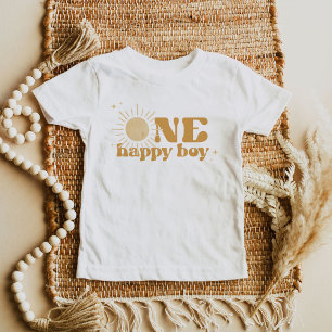 T-shirt Pour Bébé BODHI Boho Sun One Happy Boy 1er anniversaire