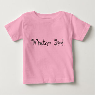 T-shirt Pour Bébé Body bébé à tutu et typographie fille d'hiver