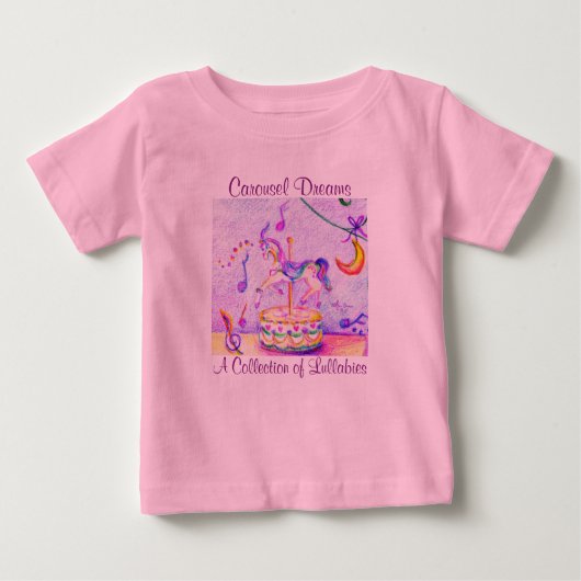 T-shirt Pour Bébé Body bébé à tutu rose Carousel Dreams (Devant)
