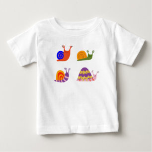 T-shirt Pour Bébé Body bébé - Escargots mignons - Taille unique pour