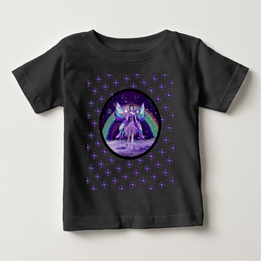 T-shirt Pour Bébé Body bébé Fée de la Pluie Violette (Devant)
