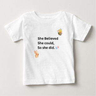 T-shirt Pour Bébé Body bébé inspirant - Citation motivante