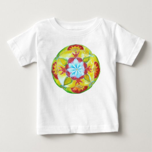 T-shirt Pour Bébé Body bébé Mandala (Devant)