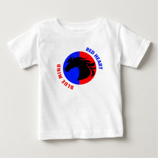 T-shirt Pour Bébé Body bébé Red Heart Blue Mind