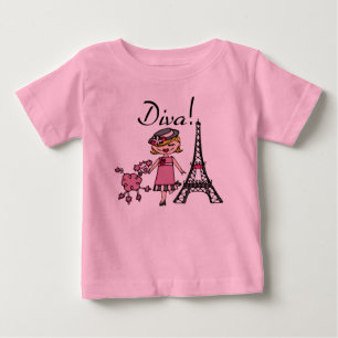T-shirt Pour Bébé Bodysuit bébé tutu diva cheveux blonds