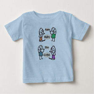 T-shirt Pour Bébé Bodysuit biologique Baby Too Cute par RoseWrites