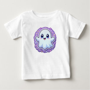 T-shirt Pour Bébé Bodysuit Kawaii Ghost Baby - Mignonne tenue Hallow