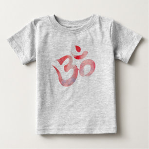 T-shirt Pour Bébé Bodysuit Om, Aquarelle Om