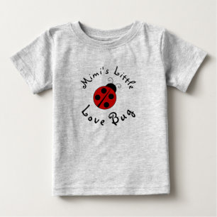 T-shirt Pour Bébé Bogue mignonne Lady Personnalisée Petite Bogue Amo