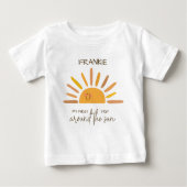 T-shirt Pour Bébé Boho Eté Premier Voyage Autour Du Soleil Anniversa (Devant)