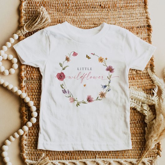 T-shirt Pour Bébé Boho Papillon Fille Premier Anniversaire