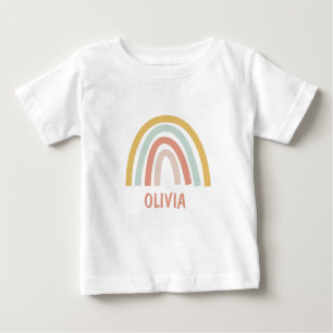T-shirt Pour Bébé Boho Rainbow Kids Personnalisé