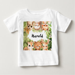 T-shirt Pour Bébé Bois de bois personnalisé