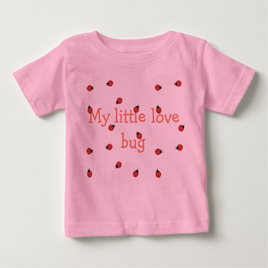 T-shirt Pour Bébé Boîtier Little Ladybug (Devant)