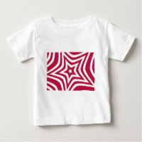 Bold & Bright Red & White Star dans un Motif vecto