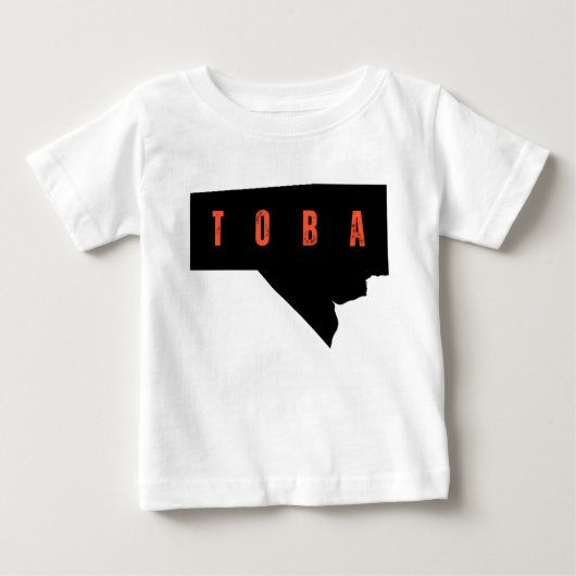 T-shirt Pour Bébé Bold Manitoba Typography Map Shirt (Devant)