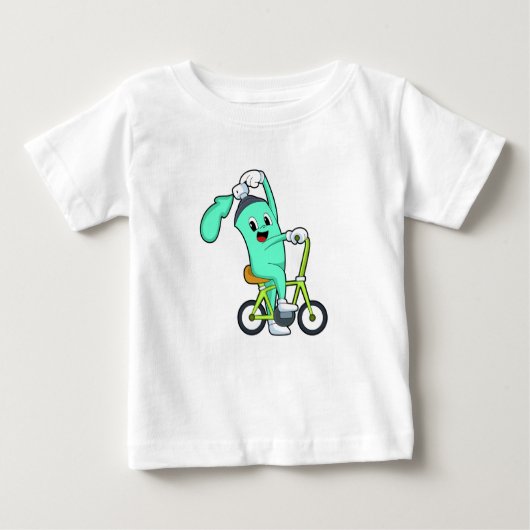 T-shirt Pour Bébé Bombe aérosol avec Bicyclette (Devant)