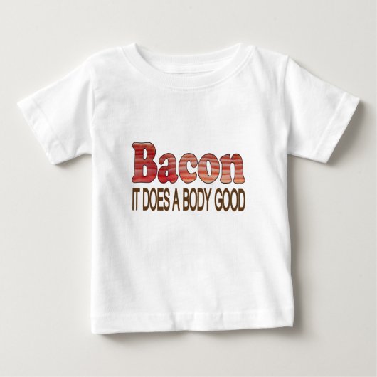 T-shirt Pour Bébé Bon Bacon pour le Corps (Devant)