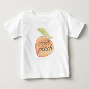 T-shirt Pour Bébé Bonbon comme chemise d'enfant en bas âge de pêche