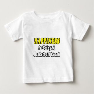 T-shirt Pour Bébé Bonheur...Entraîneur de basket-ball