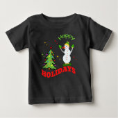 T-shirt Pour Bébé bonhomme de Noël (Devant)
