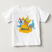 T-shirt Pour Bébé Bonjour (Devant)