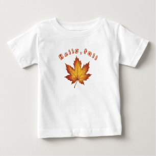T-shirt Pour Bébé Bonjour Automne