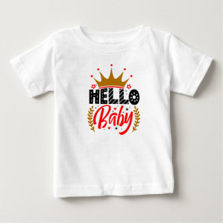 T-shirt Pour Bébé Bonjour bébé T-shirt Design d'impression