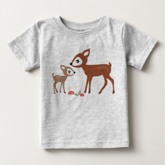T-shirt Pour Bébé Bonjour Deer ! Creeper biologique pour nourrissons